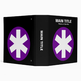 Really Important Asterisk - Deep Purple with Black Binder