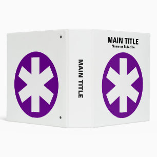 Really Important Asterisk - Deep Purple with Black Binder