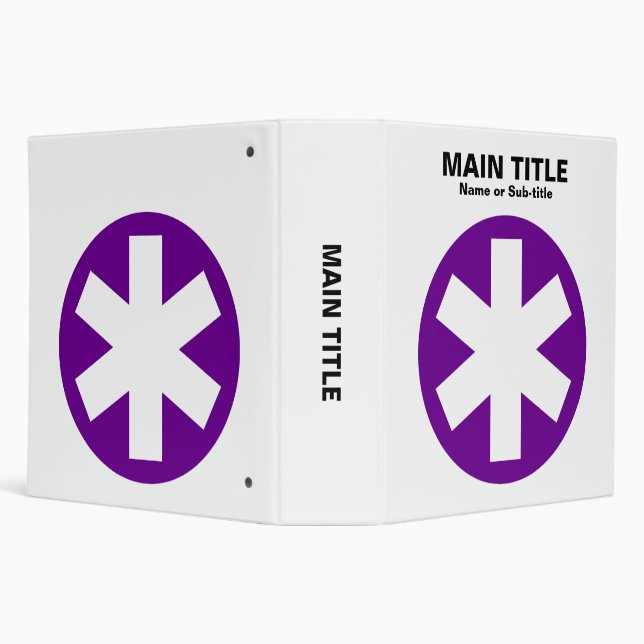 Really Important Asterisk - Deep Purple with Black Binder (Background)