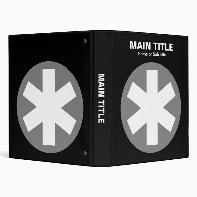 Really Important Asterisk - Grey with Black Binder (Background)