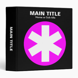 Really Important Asterisk - Magenta with Black Binder