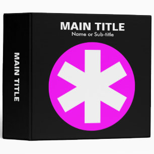 Really Important Asterisk - Magenta with Black Binder