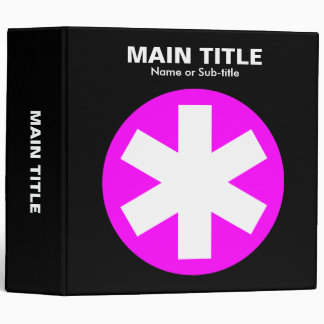 Really Important Asterisk - Magenta with Black Binder