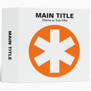 Really Important Asterisk - Orange Binder