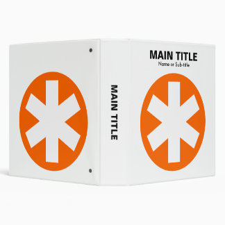 Really Important Asterisk - Orange Binder