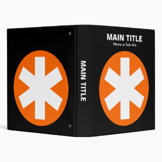 Really Important Asterisk - Orange with Black Binder
