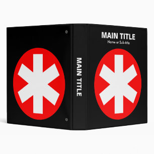 Really Important Asterisk - Red with Black Binder