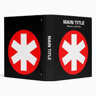 Really Important Asterisk - Red with Black Binder