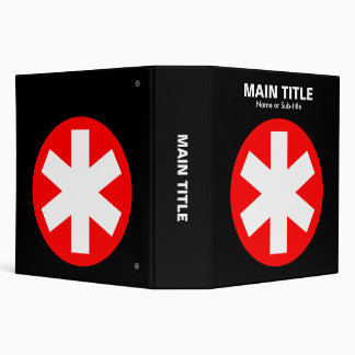 Really Important Asterisk - Red with Black Binder