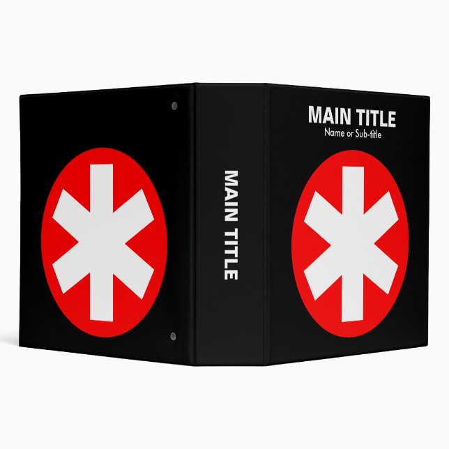 Really Important Asterisk - Red with Black Binder (Background)