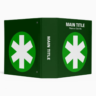 Really Important Asterisk - Shades of Green Binder