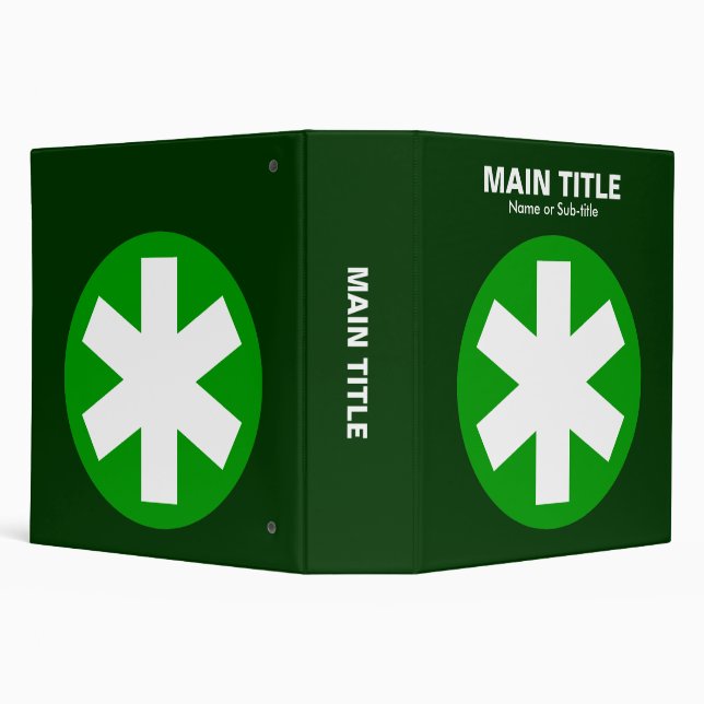 Really Important Asterisk - Shades of Green Binder (Background)