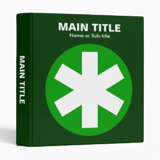 Really Important Asterisk - Shades of Green Binder