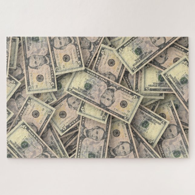 Really impossible dollars money jigsaw puzzle (Horizontal)