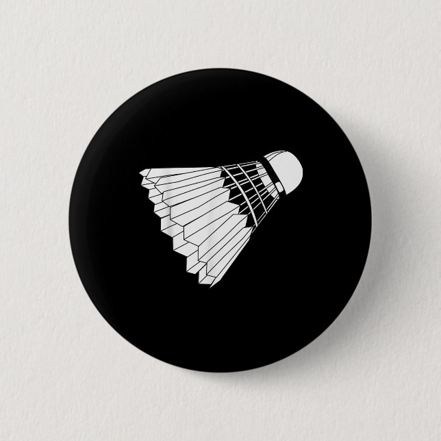 Really Like Badminton Shuttle Birdie  2 Inch Round Button (Front)
