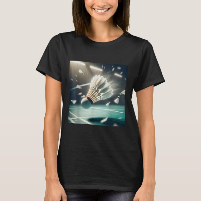 Really Like Badminton Shuttle Birdie  T-Shirt (Front)