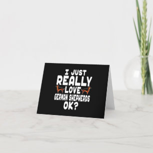 Really Love German Shepherd Thank You Card