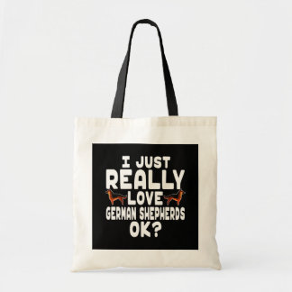 Really Love German Shepherd Tote Bag