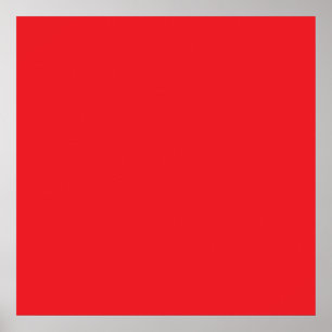 Really Red Colour Poster