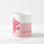 Really Red Rabbit Mug<br><div class="desc">A delightfully cute rabbit to grab your morning coffee in. This mug is one of a series of rabbit mugs available in different colours. Personalize it with your name,  a message,  or be a minimalist and delete the text all-together.</div>