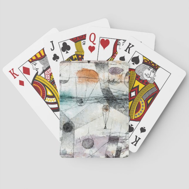 Realm of Air Paul Klee Abstract Expressionist Playing Cards (Back)