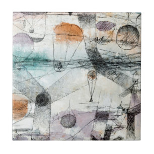 Realm of Air Paul Klee Abstract Expressionist Tile