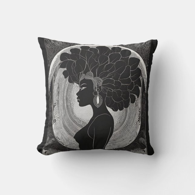 Realm of Enigmatic Throw Pillow (Front)