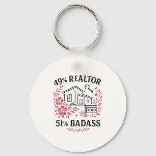 Realtor 49% Realtor 51% Bad Keychain