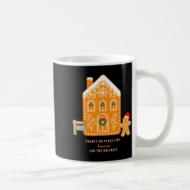 Realtor Christmas Funny Realtor Holiday Gingerbrea Coffee Mug (Right)
