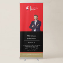 Realtor Custom Logo Roll-Up Retractable Banner