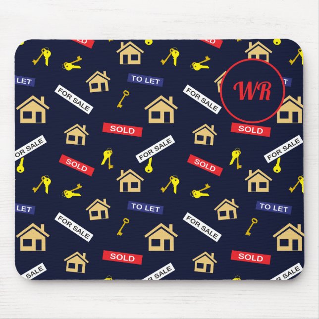 Realtor Estate Agent Personalised Mouse Pad (Front)