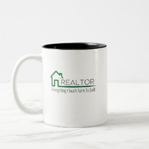 Realtor - Everything I Tuch Turns To Sold Two-Tone Coffee Mug