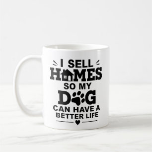 Realtor Gift for Dog Mom Real Estate Agent Coffee Mug
