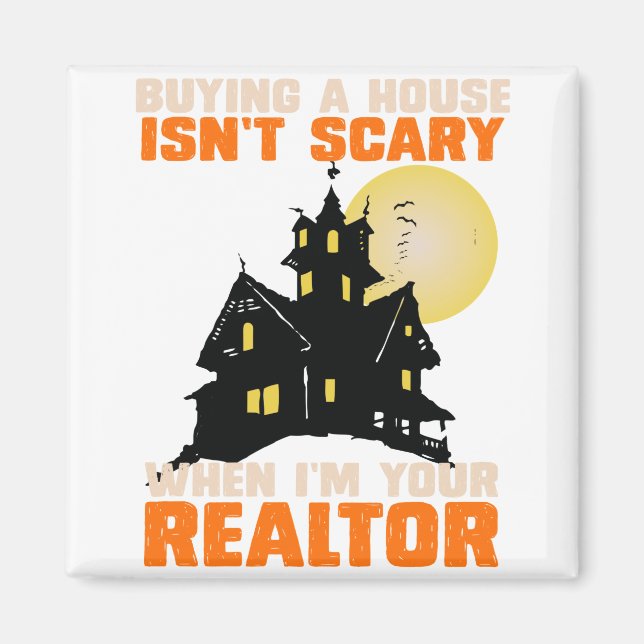 Realtor Halloween Real Estate Agent & Broker Funny Magnet (Front)