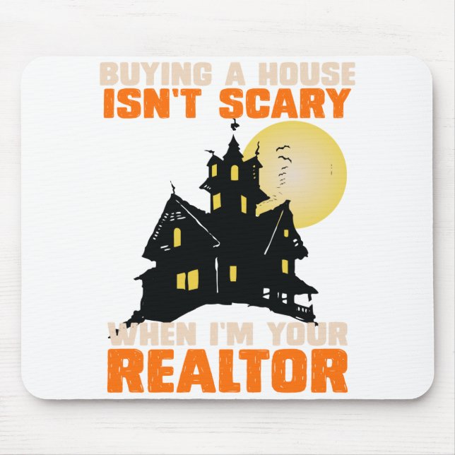 Realtor Halloween Real Estate Agent & Broker Funny Mouse Pad (Front)