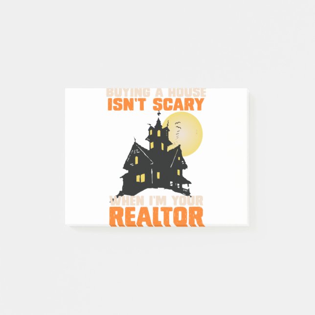 Realtor Halloween Real Estate Agent & Broker Funny Post-it Notes (Front)