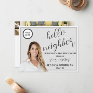 Realtor Hello Neighbour Postcard