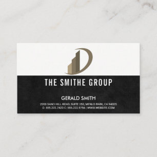 Realtor Icon   Black Texture Business Card
