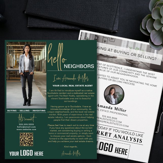 Realtor Introduction Real Estate Farming Letter Flyer (Creator Uploaded)