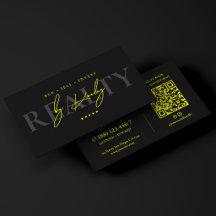 Realtor Lime Yellow Black Real Estate Broker