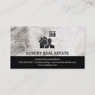 Realtor Marble Business Card