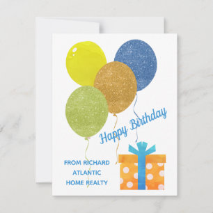 Realtor Mortgage Budget Happy Birthday Custom Card
