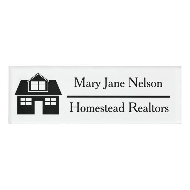 Realtor Name Tag (Front)