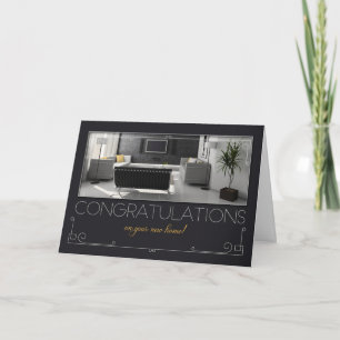 Realtor New Home Congratulations Modern Holiday Card