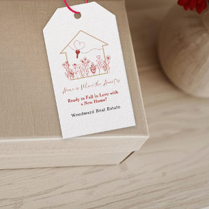 Realtor New Home Promo Valentine's Day Pop By Gift Tags
