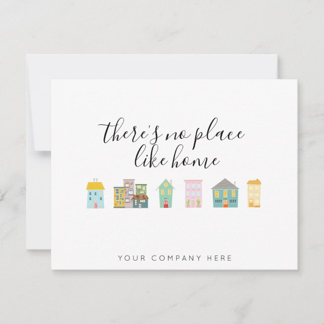 Realtor New Homeowner  Thank You Card (Front)