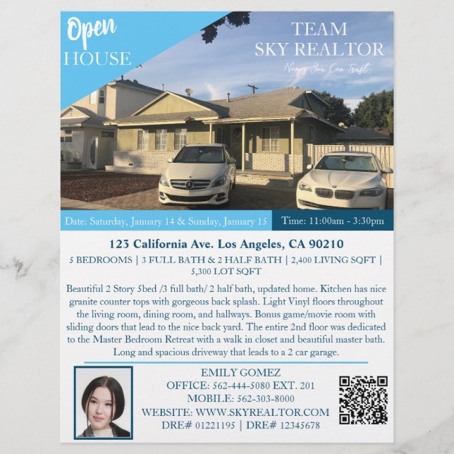 Realtor Open House Flyer Coming Soon (Front)