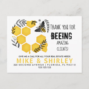 Realtor Open House Honey Bee Pop by  Postcard