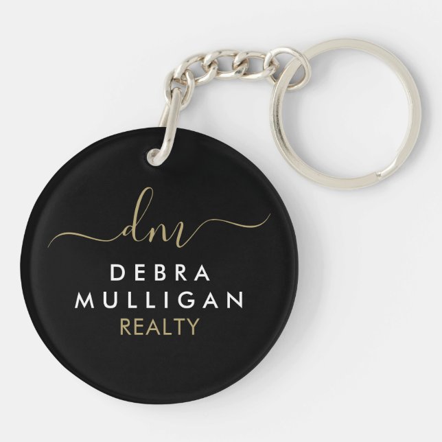 Realtor Personalized Keychain - Marketing Realty (Back)