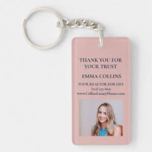 Realtor Photo Keychain Business Card